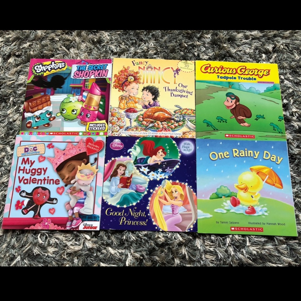 Set of 6 ~ Elementary Storybooks ~ Disney & More!